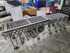 Industrial Flexible Roller Conveyor With 5 Straight Sections Included