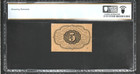 Fr 1228 - 5c First Issue Perf Edges W monogram - Pcgs 30 - Vf - At5