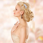 40 Pack Flower Crystal Rhinestone Hair Pins For Bridal  Women