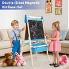 All-in-one Art Easel For Kids  Adjustable Double Sided Easel For Toddlers Wit   