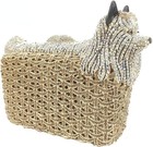 Crystal Rhinestone Cocktail Evening Bag  Purse   Clutch   dog Clutch - Brand New