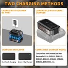 2 Pack 6 0ah Battery For Dewalt 20v Max Dcb206 Dcb205 Dcb200 W  Dc Charger Usb-c