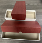 Reboxx Empty Boxes 9  X 3-3 8  X 1-3 4  Inside Dimension Burgundy  2 Pack  New