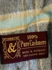 Men   s 100  Cashmere Scarf Soft Plaid Hand Tailored Made In Germany