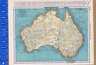 1935 Australia   Oceania -  2-sided Color Map 11  X 14 