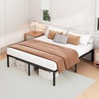 14 Inch Full Bed Frame - Sturdy Metal Platform Full Size  No Box Spring Required