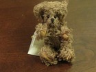 Vintage Little Gem Brown Teddy Bear 1995 New In Case W coa Jointed Signed Number
