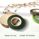 4 Rolls Dark Green Floral Tape 1 2 Inch X 30 Yards Crepe Paper
