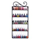 5 Tier Metal Nail Polish Display Rack Wall Mounted Organizer Makeup Shelf Holder