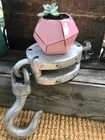 Antique Wooden Pulley   Wood Block And Tackle   Industrial Pulley Nautical Decor