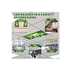 2 Pack Fluorescent Light Covers 4 Ft X 2 Ft Magnetic Ceiling Spring Forest  read