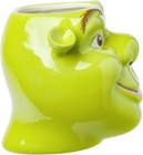 Silver Buffalo Shrek 3d Sculpted Ceramic Mug  20 Ounces