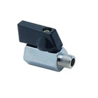 2  Mini Ball Valve 1 8  Male X Female Npt Chrome Plated Brass Body 450 Psi M X F