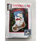 Vintage  2000  Dimensions Makin  New Friends Needlepoint Stocking Kit 9122