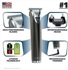 Wahl Usa Stainless Steel Lithium Ion 2 0  Slate Beard Trimmer For Men