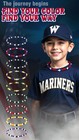 Beaded Baseball Necklace   Adjustable Sports 18 Inches  Lt-blue White Pink