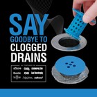 Tubshroom    blue  Revolutionary Hair Catcher That Prevents Clogged Tub Drains
