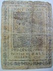 Continental Currency - American Revolution  - May 10  1775 -  8 Eight Dollars   