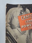 Rare 1938 Vintage Craftsman Power Tools Catalog  Original
