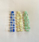 Genuine Beach Sea Glass Cornflower Yellow Pistachio Surf-tumbled Mendocino Ca