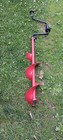 Eskimo 8 In Stainless Steel Ice Fishing Hand Powered Manual Auger Bit W handle