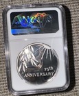 2020 P End Of World War 2  Ww2 75th Anniversary 1oz Silver Medal Eagle Ngc Pf69