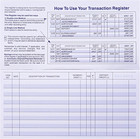 24 Pcs Check Registers For Personal Checkbook  Easy To Read Checkbook Register