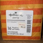 Vintage Halloween Hallmark Pumpkin Beverage Napkins 16 Ct 9 75x9 75 Sealed 