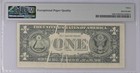 1969  1 Federal Reserve Note Error -3 Gutter Folds pmg Vf 30epq  fa Block  