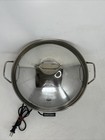 Vintage Farberware Stainless Steel Model  343 Electric Cooking Wok Usa Tested
