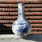 Chinese Porcelain  Blue And White Porcelain Vase  Sanduo Fruit Motif