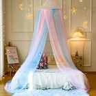 Pink Blue Bed Canopy For Girls princess Hanging Netting For Kids Bed Pink blue
