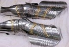 Medieval Steel Warrior Gothic Leg Armor Full Set Knight Greaves Armor Cuirass