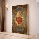 Sacred Heart Of Jesus Poster Catholic Religious Wall Art Canvas Print