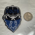 Indianapolis Colts Vintage Embroidered Iron On Patch  3  X 2   