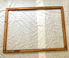 Antique Handmade Wooden 40 x 30  Large Picture Frame Vintage - Nice  