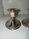 Set Of 2 Vintage Sterling Silver Candlestick Holders Rogers 202152
