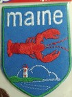 Vintage Voyager Embroidered Maine Lobster Lighthouse Patch Emblem New Ironon Sew