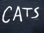 Vintage Cats Broadway Musical T Shirt Mens Small Black Fruit Of The Loom
