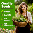 5 Herb Seeds Variety Pack - Culinary Herb Garden  Basil  Lavender  Cilantro  Par
