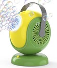 Bubble Machine  Automatic Bubbles Blower  360   Rotation  75   Yellow green