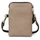 New Chala Brown Black Cat Kitten Flowers Cell Phone Crossbody Purse