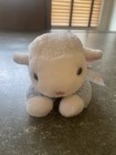 Vintage Eden White Lamb Blue Terry Cloth Waffle Weave Thermal Plush Floppy Baby
