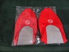 Vintage Northwest Orient Airline 1st Class Red Bow Slippers New Nib Hong Kong