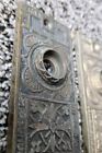 Antique Door Knob Back Plate - Price Is For 1 Plate 1885 Victorian Bronze Brass