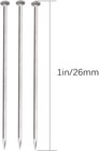 1000 Pieces 1 Inch Sewing Pins Head Pins Fine Satin Pin Straight For Dressmaker 