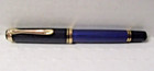 Pelikan Souveran R400 Roller Ball Pen Blue   Black Stripe