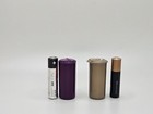 25 Pack    Empty Small Bottles With Multicolor Pop Top Caps 