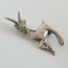 Vintage Sterling Silver Antelope Brooch Pin Mexico 4 1g  6324 