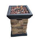 The Cold Remedy Outdoor Propane Fire Pit Imitation Stone   Lava Rocks Open Box